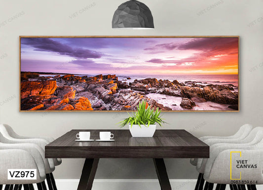 Tranh Biển Chiều Hoàng Hôn - VZ975