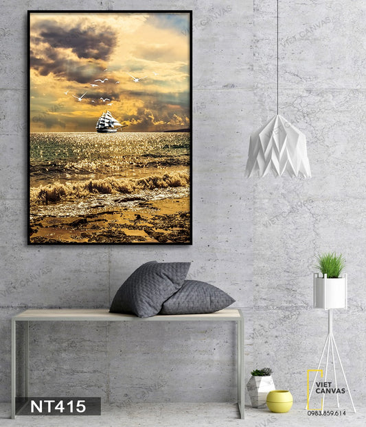 Tranh Chiếc Thuyền Ngoài Xa - NT415