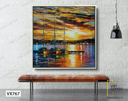 Tranh Biển Trời Đầy Màu Sắc - VX767.1