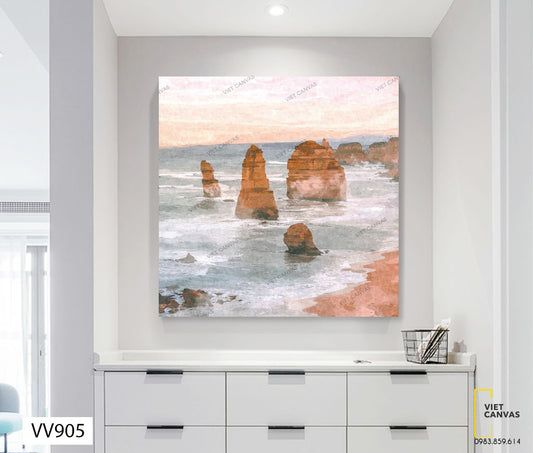 Tranh Biển Và Những Tảng Đá - VV905