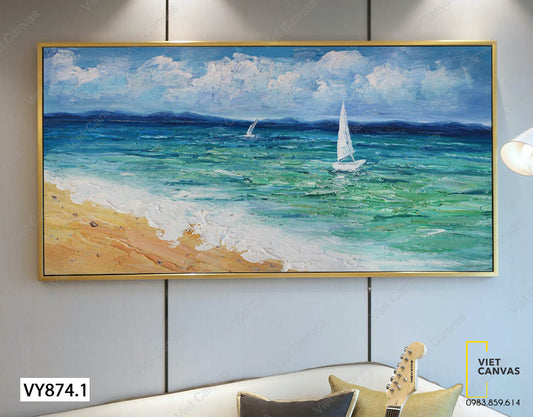 Tranh Biển Xanh - VY874.1