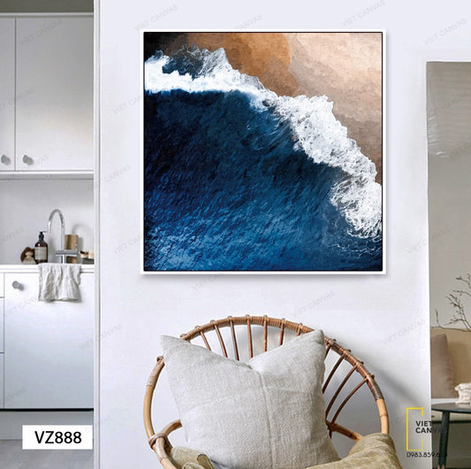 Tranh Biển Xanh Ấn Tượng - VZ888