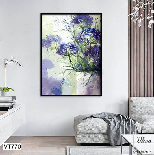 Tranh Bình Hoa Tím - VT770