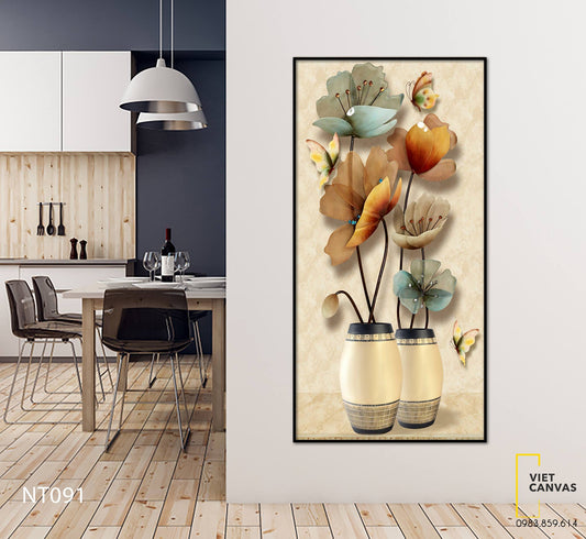 Tranh Bình Hoa Ấn Tượng - NT091