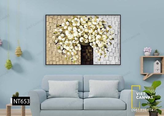 Tranh Bình Hoa Nở Rộ - NT653