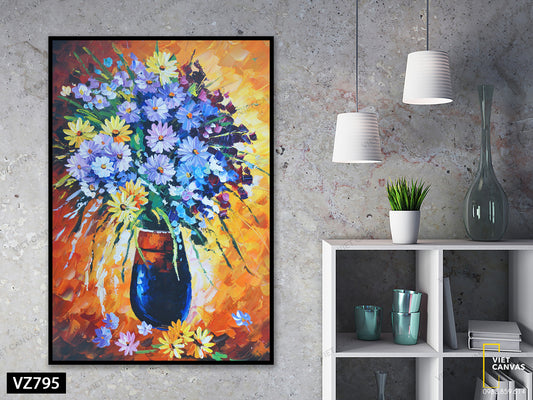 Tranh Bình Hoa Tím Lịm - VZ795