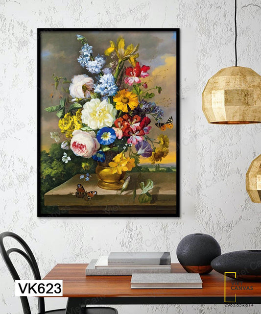 Tranh Bình Hoa Tươi Tắn - VK623