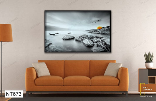 Tranh Vách Đá Bên Biển - NT673