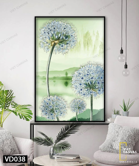 Tranh Bồ Công Anh Trong Gió - VD038