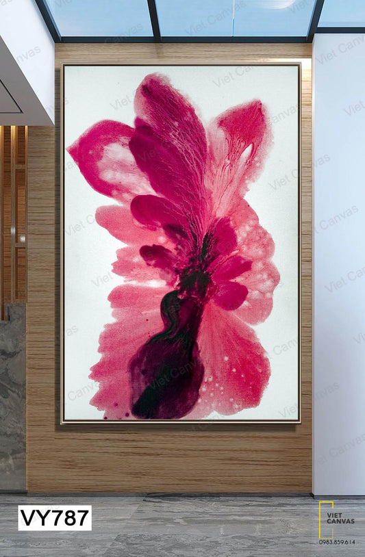 Tranh Bông Hoa Đỏ Ấn Tượng - VY787