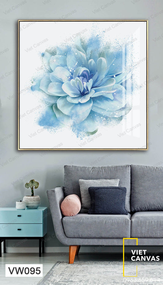 Tranh Bông Hoa Xanh Dương - VW095