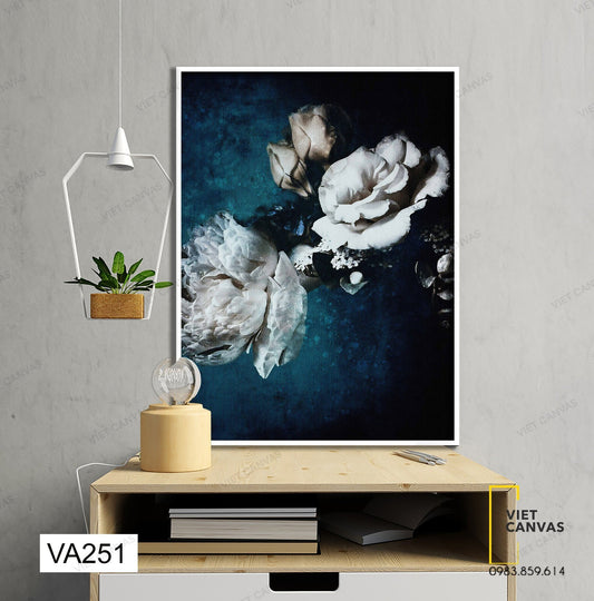Tranh Bông Trắng Nở Rộ - VA251