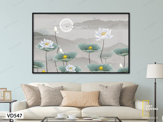 Tranh Bông Sen Nở - VD547