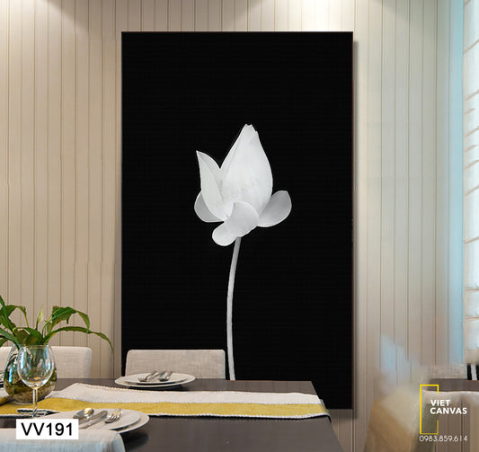 Tranh Hoa Sen Trắng - VV191