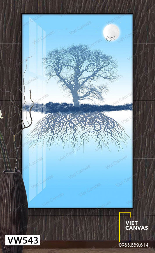 Tranh Bóng Trăng Và Cây Cô Đơn - VW543