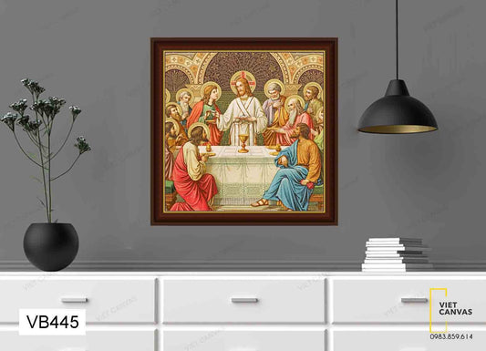 Tranh Bữa Tiệc Cuối Cùng Của Chúa Cùng Tống Đồ - VB445
