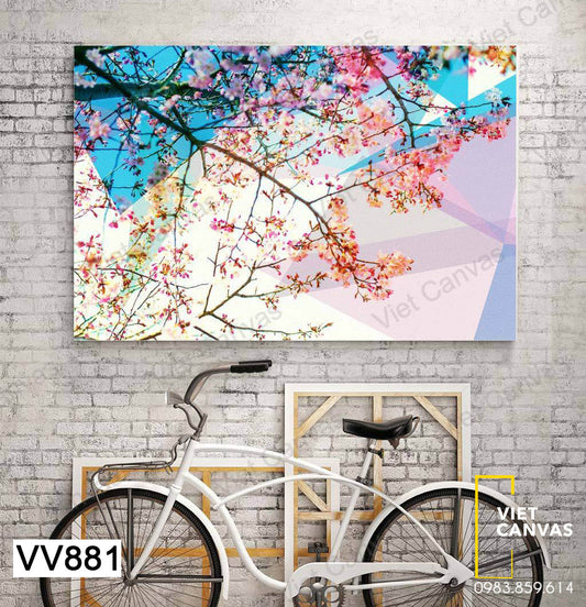 Tranh Những Cành Hoa Và Bầu Trời - VV881