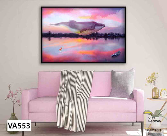 Tranh Buổi Hoàng Hôn Trong Cánh Rừng - VA553