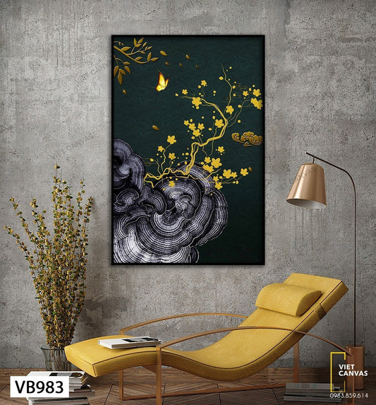 Tranh Cành Mai Soi Bóng - VB983