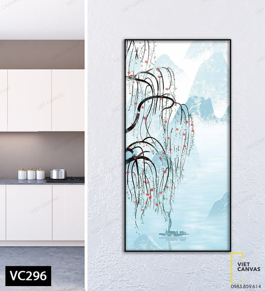 Tranh Cây Liễu Bên Dòng Sông - VC296