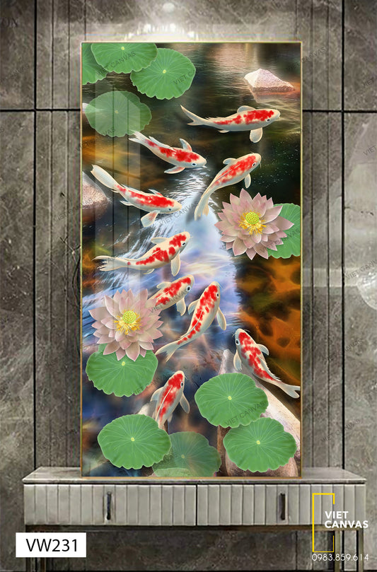 Tranh Cá Tung Tăng Giữa Hồ - VW231