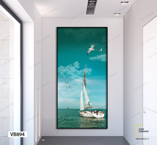 Tranh Cánh Buồm Căng Trong Gió - VB894