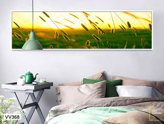 Tranh Cánh Đồng Hoa Cỏ May - VV368