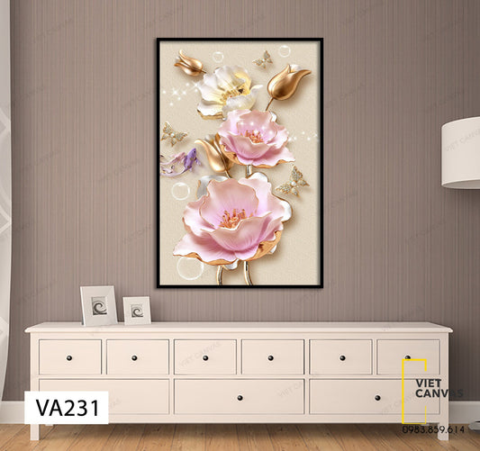Tranh Cành Hoa Hồng Quý Phái - VA231