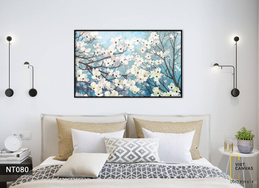 Tranh Cánh Hoa Sắc Trắng - NT080