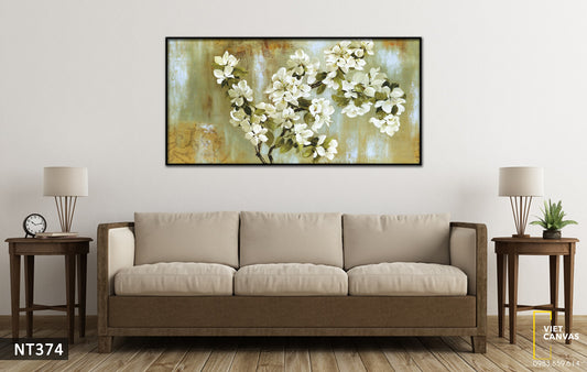Tranh Cành Hoa Sứ Trắng - NT374