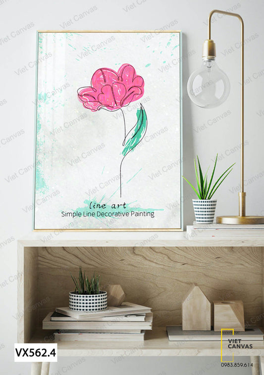 Tranh Cánh Hoa Tươi Thắm - VX562.4