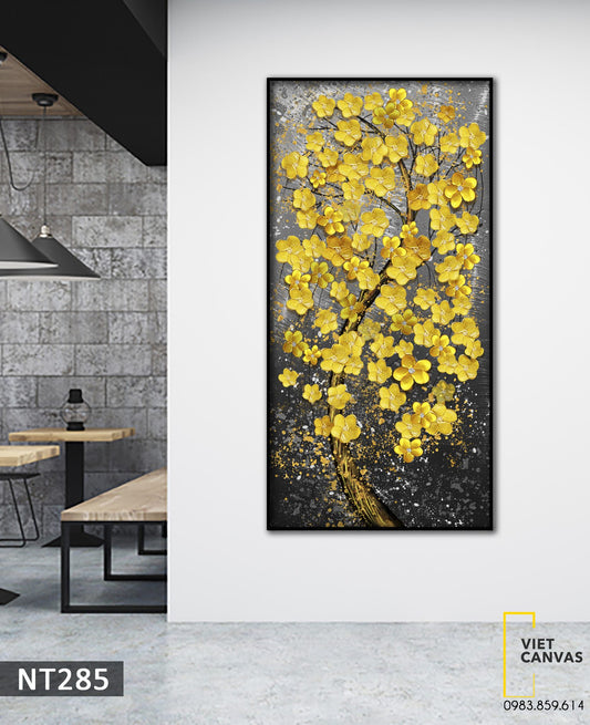 Tranh Cành Mai Vàng Khoe Sắc Rực Rỡ - NT285