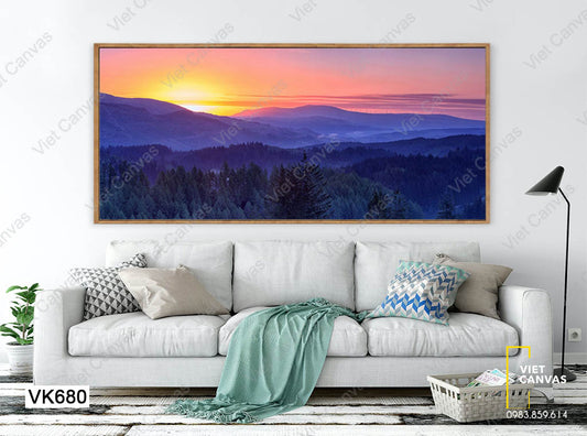 Tranh Cánh Rừng Buổi Hoàng Hôn - VK680