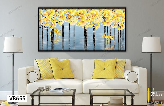 Tranh Cánh Rừng Vàng Ươm - VB655