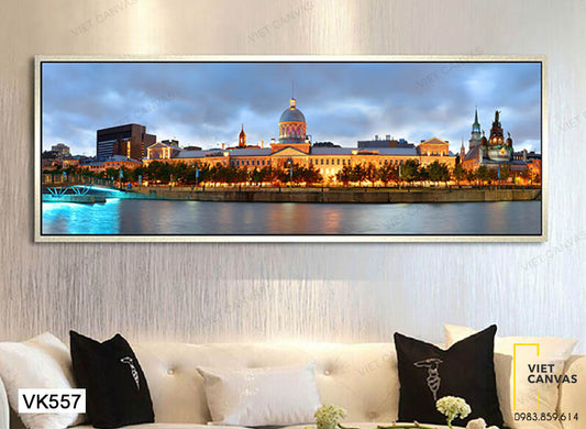 Tranh Tòa Nhà Bừng Sáng - VK557
