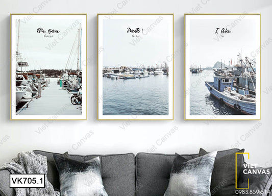 Bộ 3 Tranh Bến Cảng - VK705.1