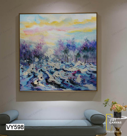 Tranh Cây Cối Bên Hồ Nhỏ - VY598