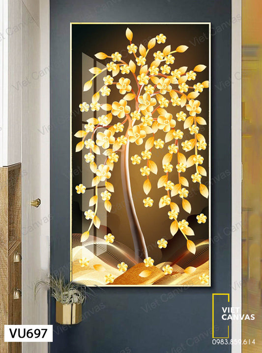 Tranh Cây Hoa Lá Vàng - VU697