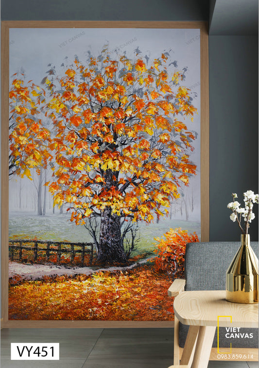 Tranh Cây Mùa Thu Yên Bình - VY451