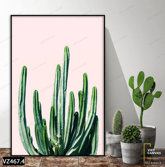 Tranh Cây Xương Rồng Tươi Tốt - VZ467.4