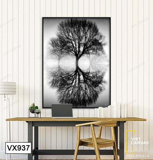 Tranh Cây Và Bóng Dưới Nước - VX937