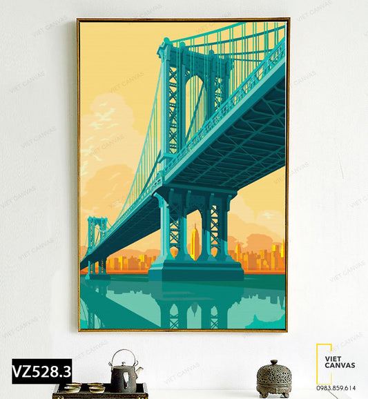 Tranh Cây Cầu Ấn Tượng - VZ528.3