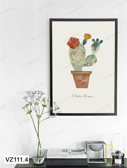 Tranh Chậu Cây Ấn Tượng - VZ111.4