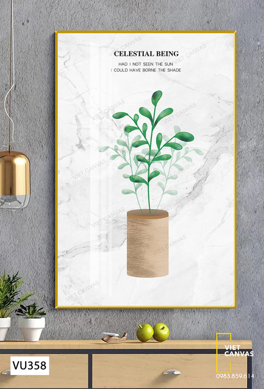 Tranh Chậu Cây Bé Xinh - VU358