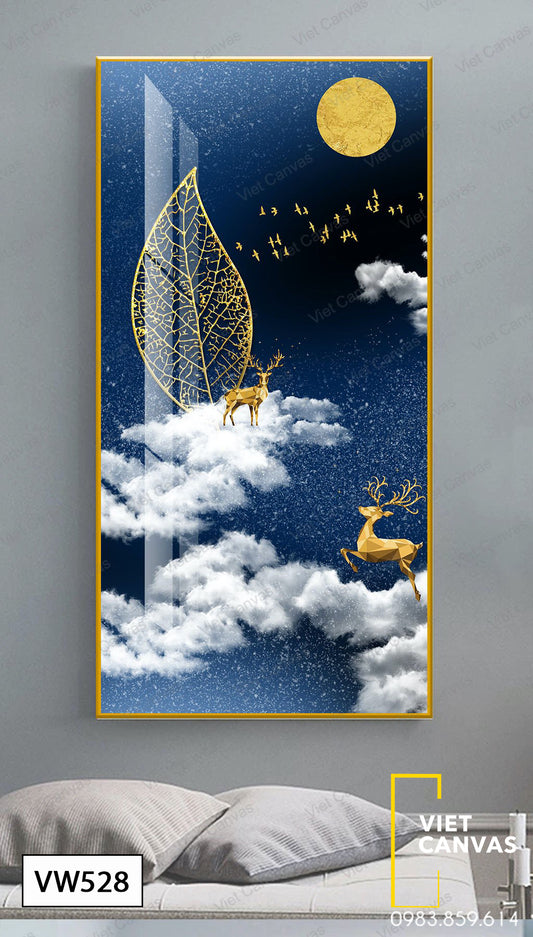 Tranh Chiếc Lá Và Tầng Mây - VW528