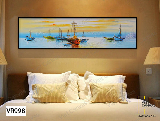 Tranh Chiếc Tàu Đánh Cá - VR998