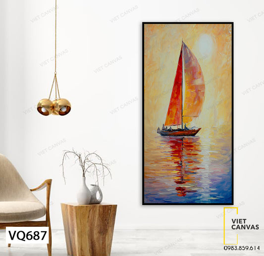 Tranh Chiếc Thuyền Buồm - VQ687