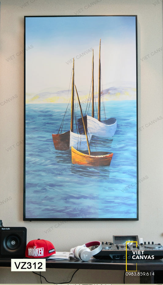 Tranh Chiếc Thuyền Ngoài Khơi - VZ312