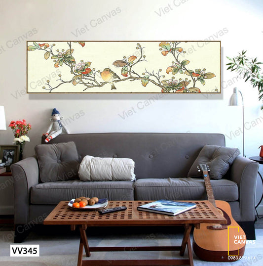 Tranh Chim Đậu Trên Cành Cây - VV345
