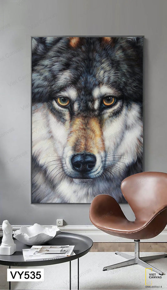 Tranh Chó Sói Hiện Đại - VY535